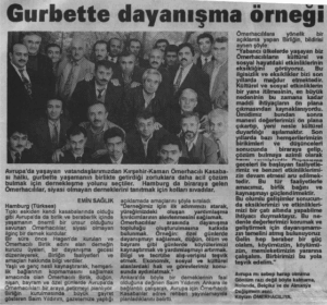 TÜRKSES GAZETESİ Ekim 1995